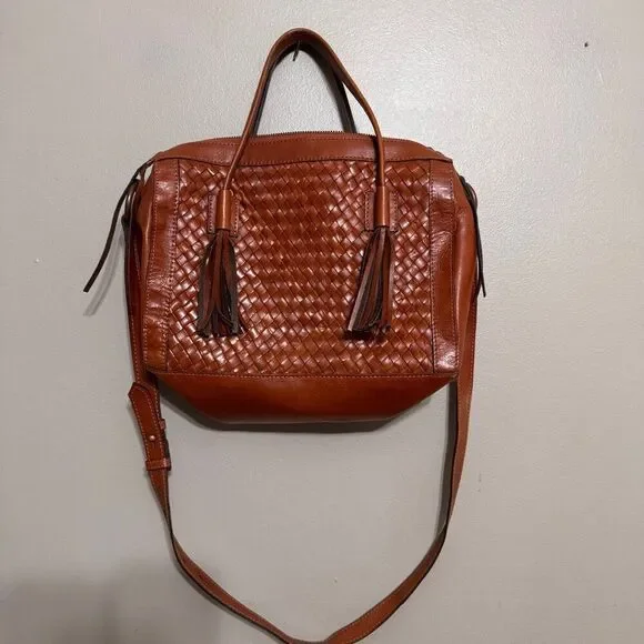 Noonday collection Monterrey leather basket weave bag - Picture 3 of 13